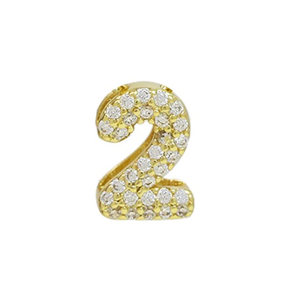 ⁦Brass 18K Zircon Diy Accessories Year Pendant⁩ - الصورة ⁦8⁩