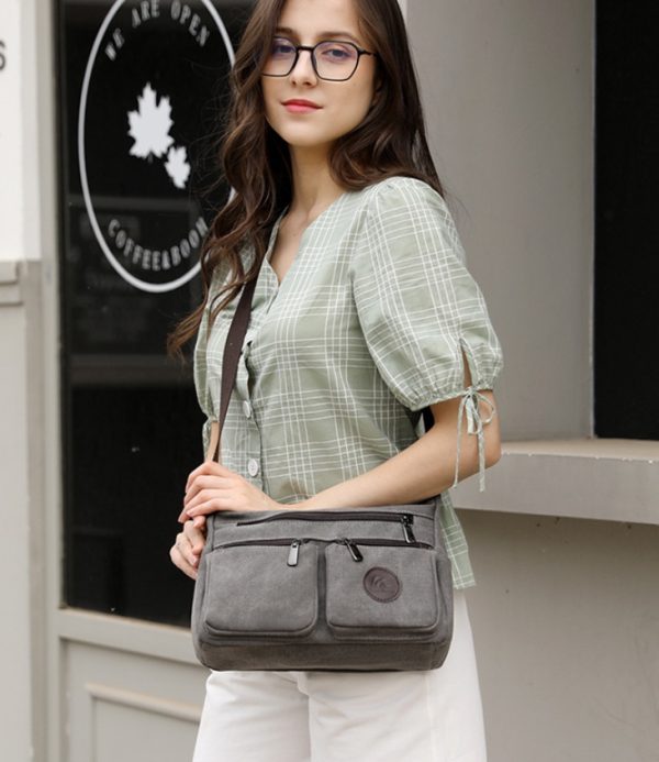 Women's Large Capacity Postman Retro Casual Canvas Shoulder Bag