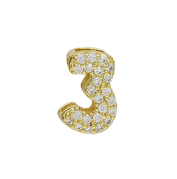 ⁦Brass 18K Zircon Diy Accessories Year Pendant⁩ - الصورة ⁦9⁩