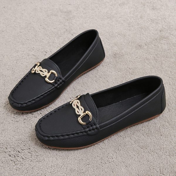 ⁦Women's Chain Slip-on Lofter Casual Outdoor Flat Shoes⁩ - الصورة ⁦7⁩