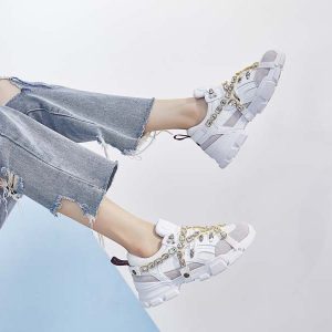 Bf street shot ins sneakers female Korean version of ulzzang Harajuku wild breathable summer lightweight fitness running shoes