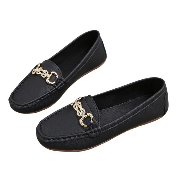 ⁦Women's Chain Slip-on Lofter Casual Outdoor Flat Shoes⁩ - الصورة ⁦5⁩
