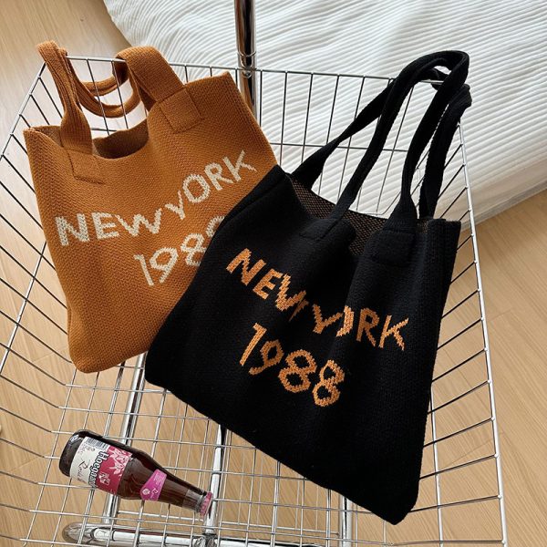 ⁦Women's Stylish Simple And Versatile Large Capacity Shoulder Tote⁩ - الصورة ⁦8⁩