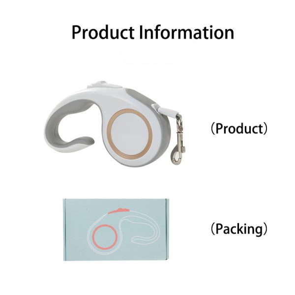 ⁦Automatic Explore Retractable Dog Leash Pet Traction Rope 5M Dog Retractable Traction Rope Dog Leash Cat Puppy Harness Belt Automatic Flexible Small Medium Dogs Pet Products⁩ - الصورة ⁦6⁩