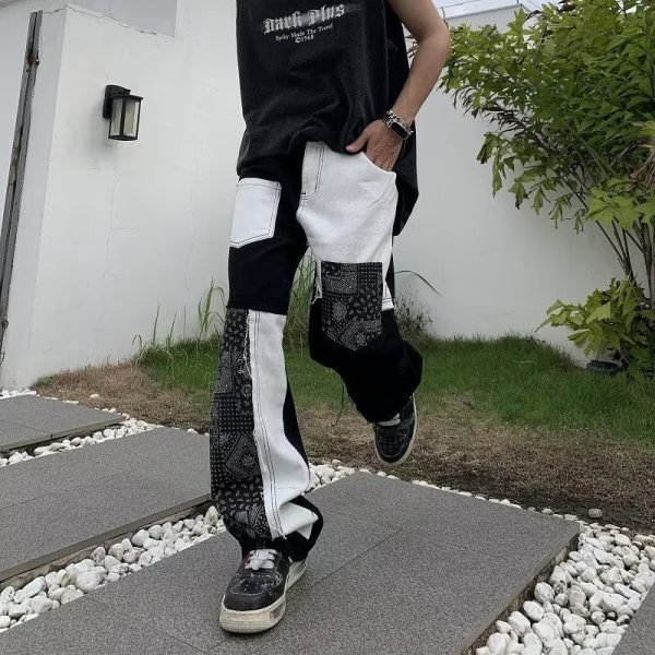 ⁦American Style Hip Hop Street Hiphop Jeans Men⁩ - الصورة ⁦7⁩