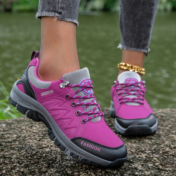 ⁦Women's Shoes Sneaker Leather Platform Soft Bottom⁩ - الصورة ⁦4⁩
