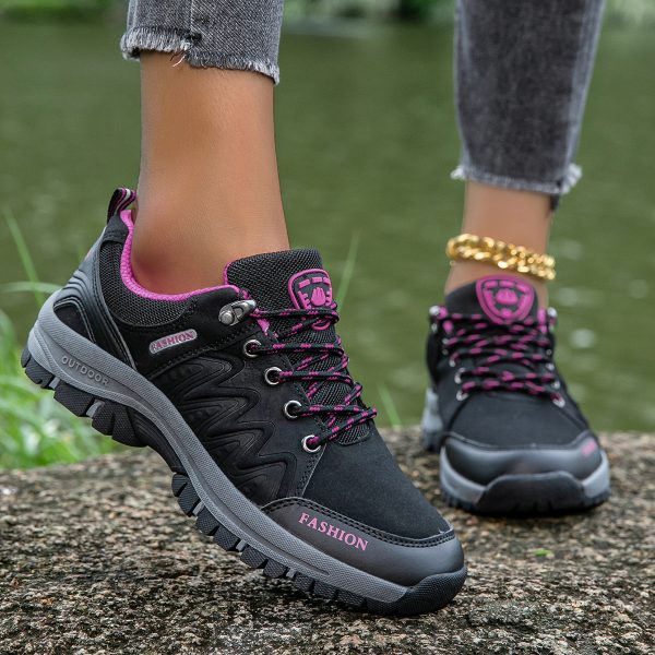 ⁦Women's Shoes Sneaker Leather Platform Soft Bottom⁩ - الصورة ⁦2⁩