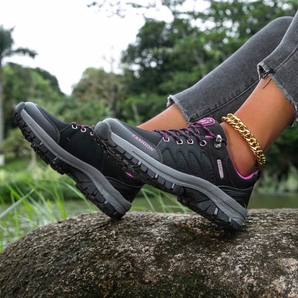 ⁦Women's Shoes Sneaker Leather Platform Soft Bottom⁩ - الصورة ⁦3⁩