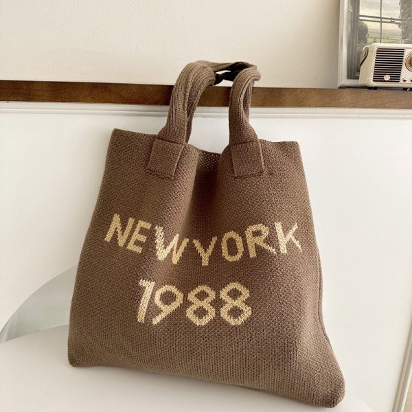 ⁦Women's Stylish Simple And Versatile Large Capacity Shoulder Tote⁩ - الصورة ⁦2⁩