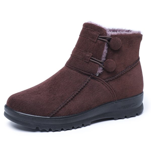 ⁦Women's Cotton Shoes Fashion Plus Velvet Thickened Tube⁩ - الصورة ⁦5⁩