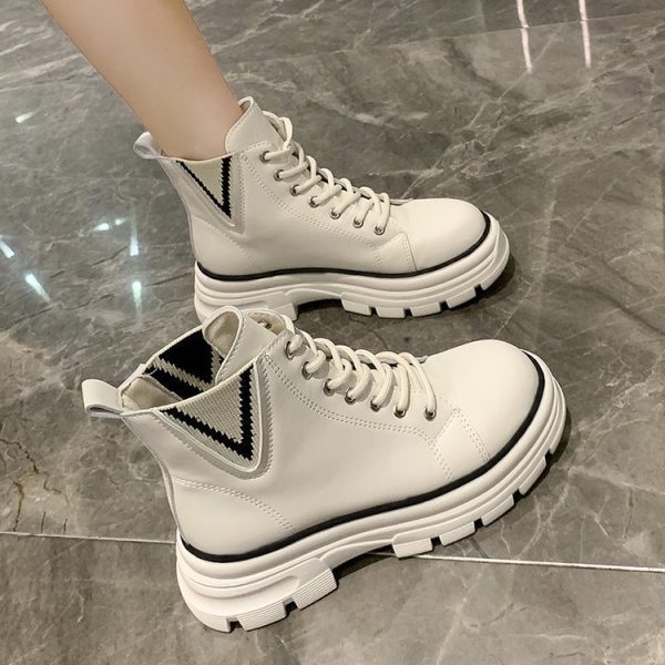 ⁦Autumn Autumn Shoes Martin Boots Autumn Thick Soled Casual Sports Sneakers⁩ - الصورة ⁦2⁩