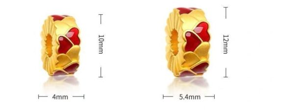 ⁦Bracelet Women 3D Hard Gold Jewelry Accessories⁩ - الصورة ⁦5⁩