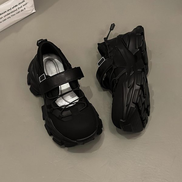 ⁦Women's Retro Platform Leather Shoes⁩ - الصورة ⁦10⁩