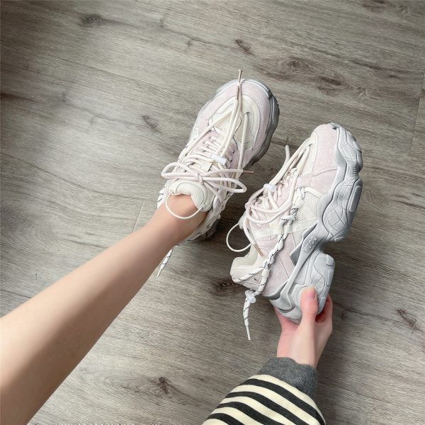 ⁦Breathable Tide Thick Bottom Increased Casual Sports Running Shoes Women⁩ - الصورة ⁦5⁩