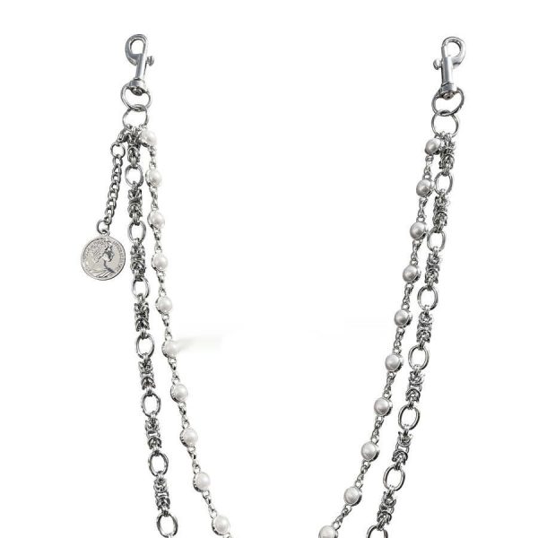 ⁦Vintage Sub-culture Pearl Phants Zipper Accessories⁩ - الصورة ⁦5⁩