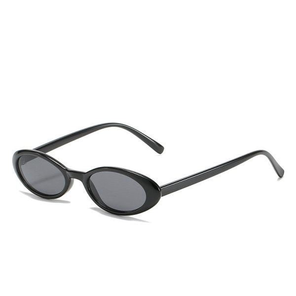 ⁦UV-proof Sunshade Small Oval Frame Sunglasses⁩ - الصورة ⁦7⁩