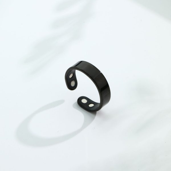 ⁦Anti Snoring Ring Stopper Sleeping Breath Aid Acupressure Treatment Stop Snore Health Care Magnetic Therapy Finger Ring Healthy Jewelry⁩ - الصورة ⁦9⁩