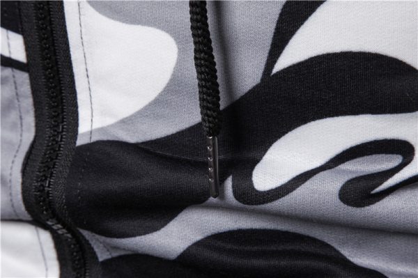 ⁦Zipper Hooded Sleeveless Camouflage Printed Fitness Sports Vest⁩ - الصورة ⁦4⁩
