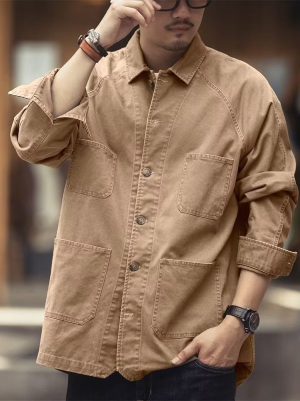 ⁦Versatile Casual Denim Jacket For Men⁩ - الصورة ⁦4⁩