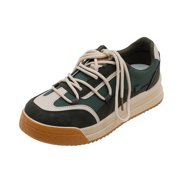 ⁦Womens Casual Sneakers Back To Milk Tea Tone Thick Sole Shoes⁩ - الصورة ⁦8⁩