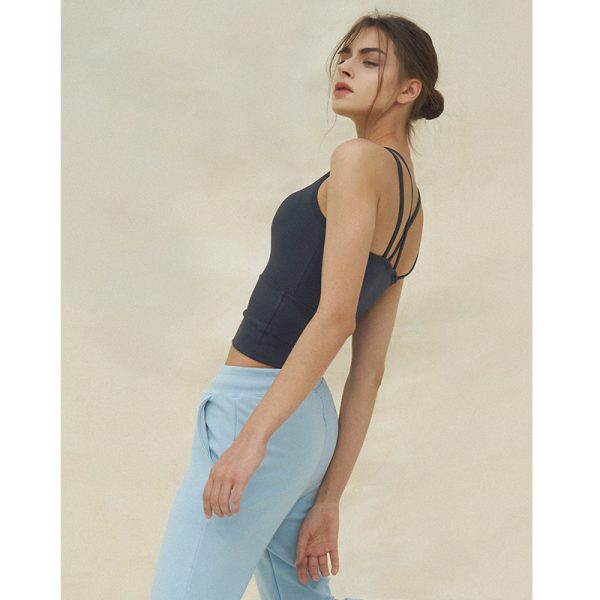 ⁦Yoga Fitness Sports Vest Spaghetti Strap Women⁩ - الصورة ⁦5⁩