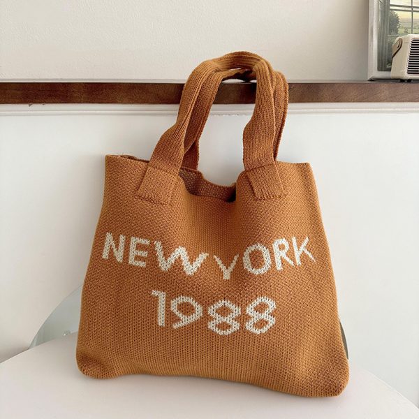 ⁦Women's Stylish Simple And Versatile Large Capacity Shoulder Tote⁩ - الصورة ⁦5⁩