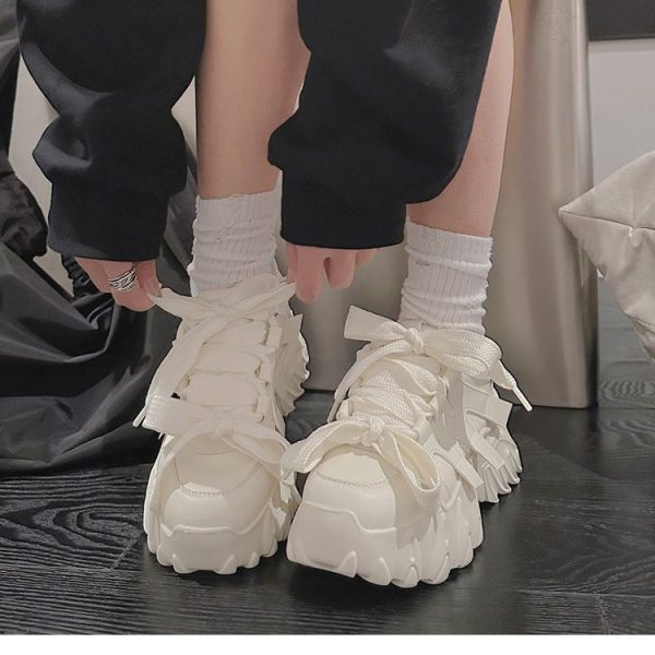 ⁦Women's Platform Height Increasing Casual All-matching Sneaker⁩ - الصورة ⁦2⁩