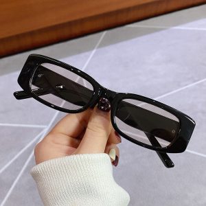 Women's Square Small Frame Glasses And Sunglasses