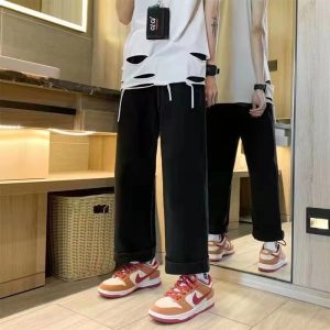 Baggy Jeans Men Fashion Designer Black Star Printed Trend