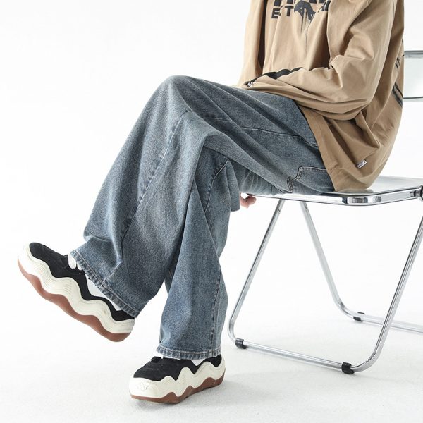 ⁦Summer American Style Loose Vintage Jeans For Men⁩ - الصورة ⁦3⁩