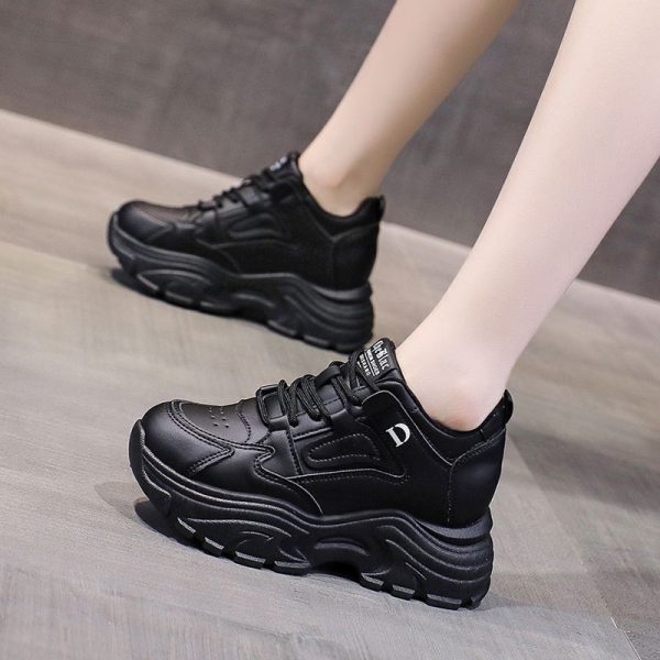 ⁦Women's Shoes Autumn Hidden Heel White Shoes Female Sneaker⁩ - الصورة ⁦10⁩