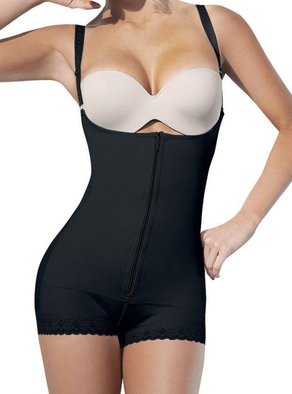 ⁦Zipper One-piece Shapewear, Postpartum Body Contouring Underwear⁩ - الصورة ⁦4⁩
