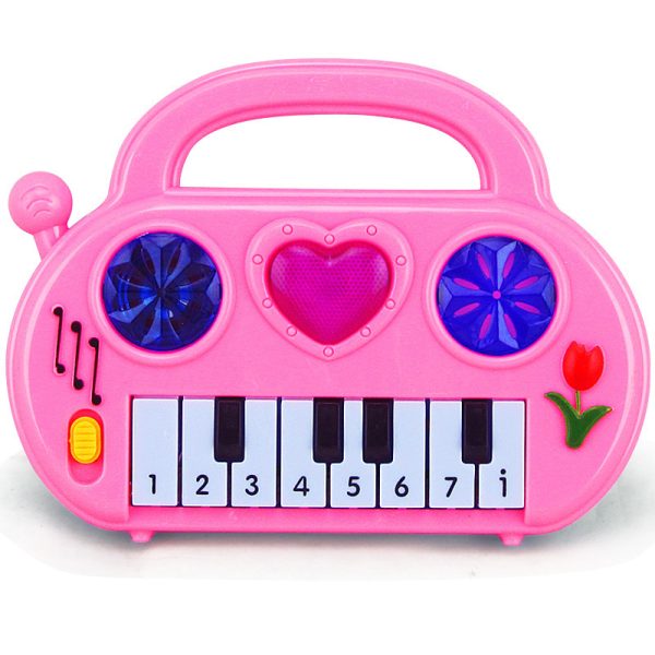 ⁦Cartoon Heart-shaped Electronic Keyboard Early Education Educational Toys⁩ - الصورة ⁦5⁩