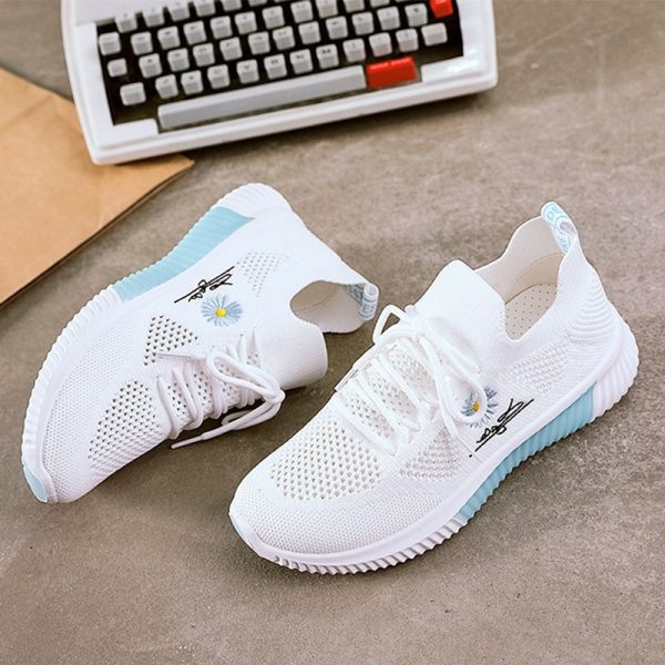 ⁦Women's Nude Shoes Leisure Sports Breathable Mesh Surface⁩ - الصورة ⁦4⁩