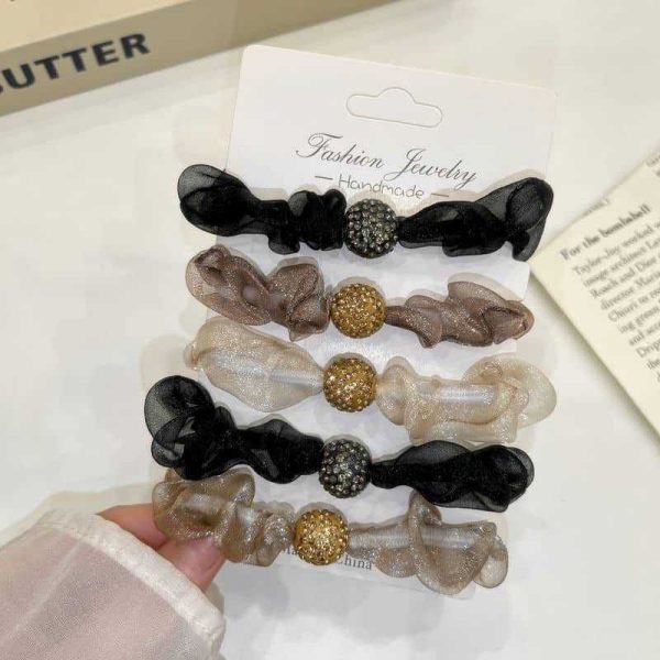 ⁦Women's Fashion Mesh Pleated Hair Accessories⁩ - الصورة ⁦2⁩