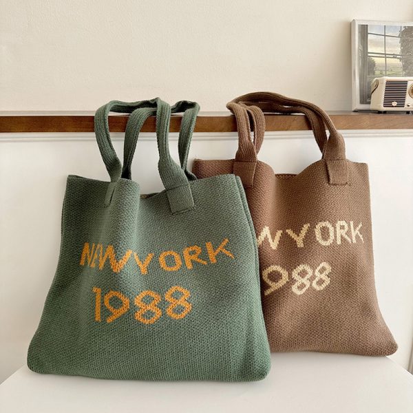 ⁦Women's Stylish Simple And Versatile Large Capacity Shoulder Tote⁩ - الصورة ⁦7⁩
