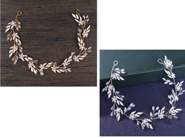 ⁦Bride Hair Band Wedding Accessories Photography Props⁩ - الصورة ⁦8⁩